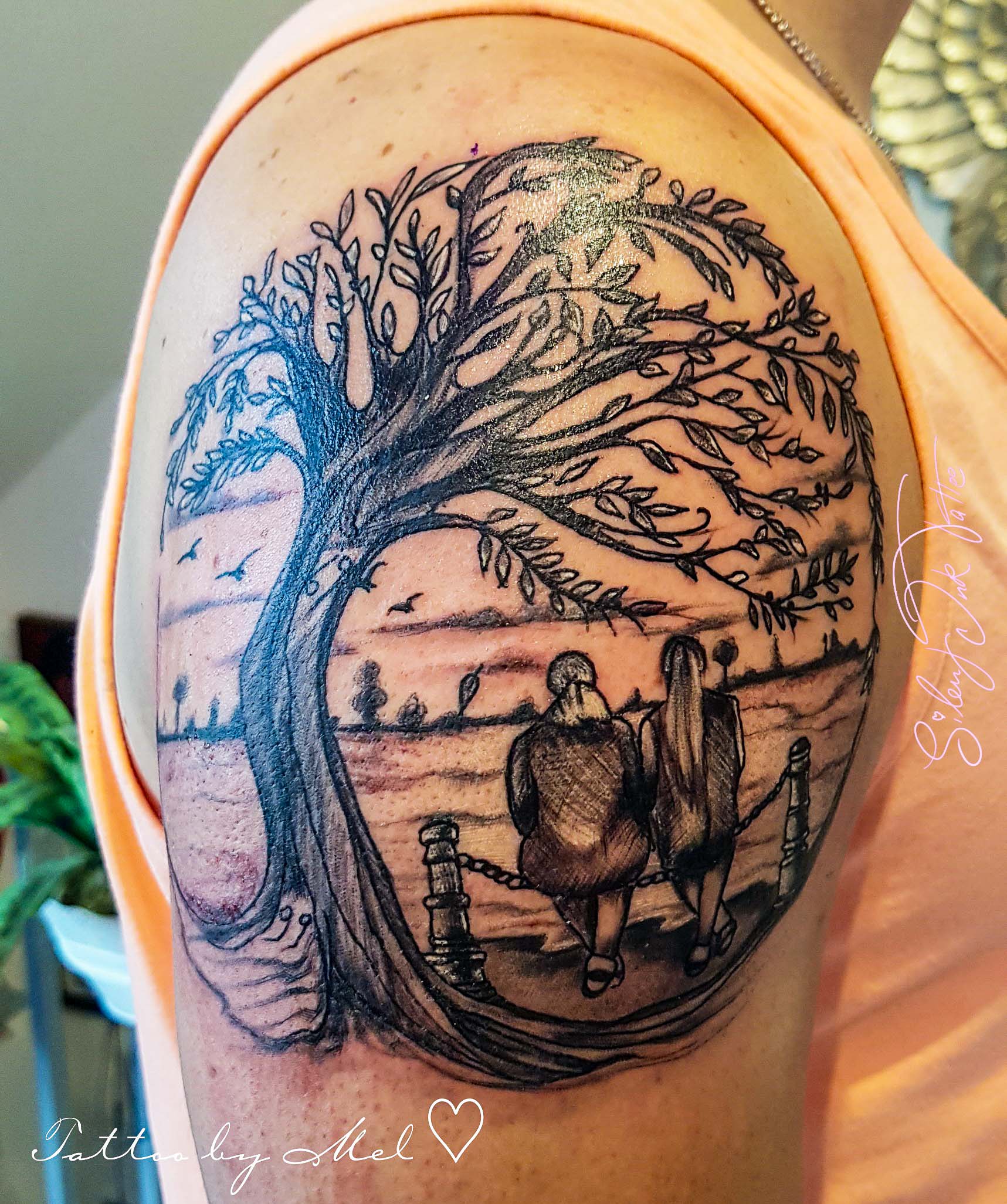 Silent Ink Tattoo - Black and Grey, Hannover, Mel, schwarz/weiß