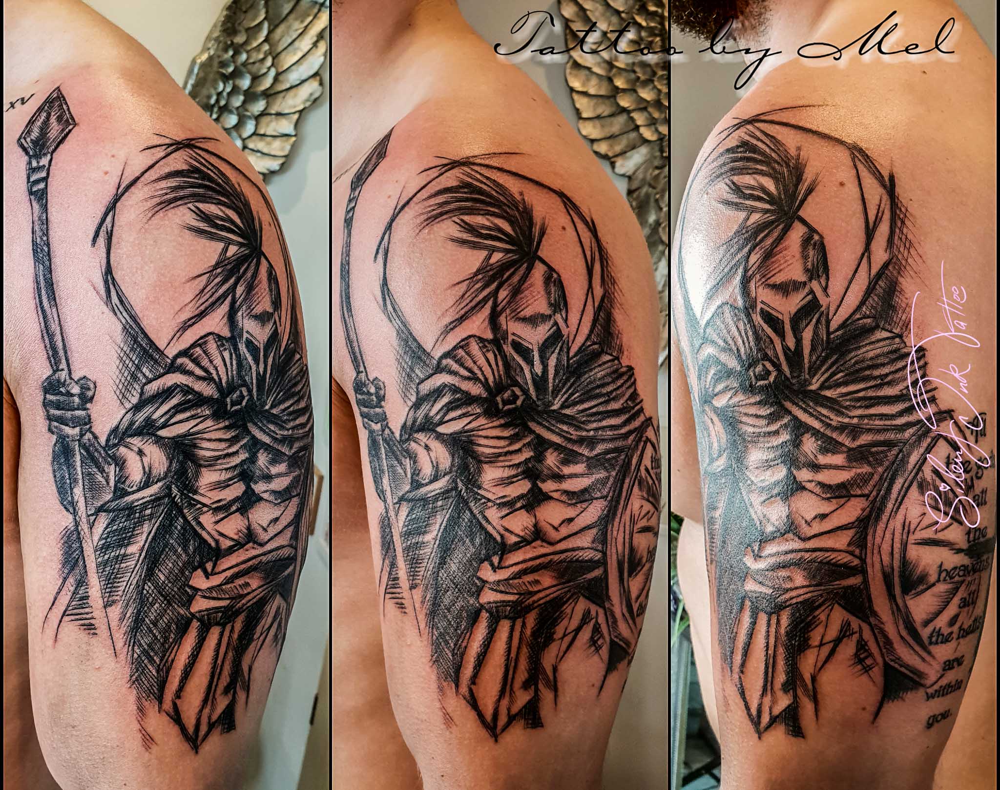 Silent Ink Tattoo - Black and Grey, Hannover, Mel, schwarz/weiß
