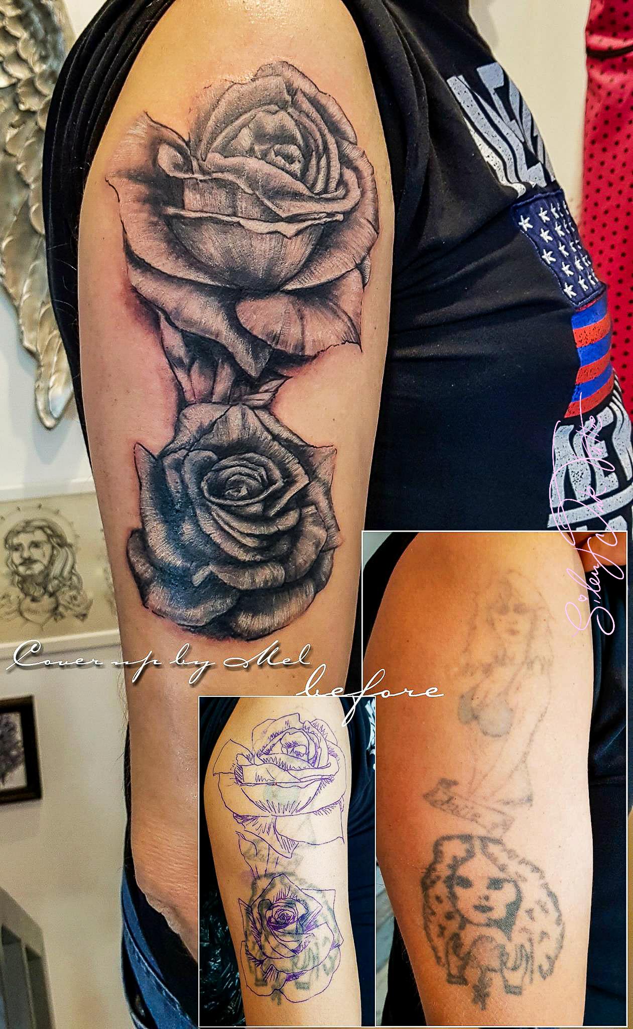Silent Ink Tattoo - Black and Grey, Hannover, Mel, schwarz/weiß