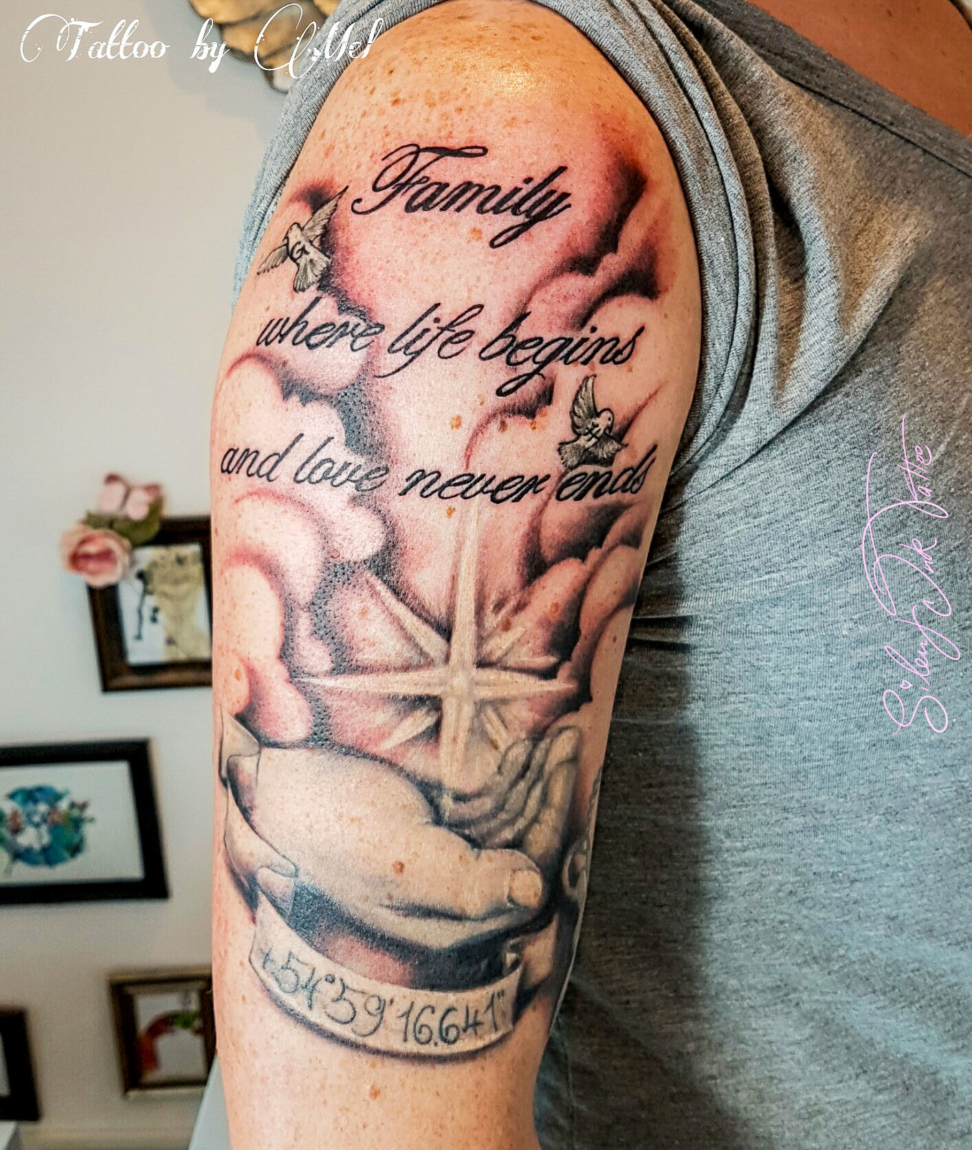 Silent Ink Tattoo - Black and Grey, Hannover, Mel, schwarz/weiß