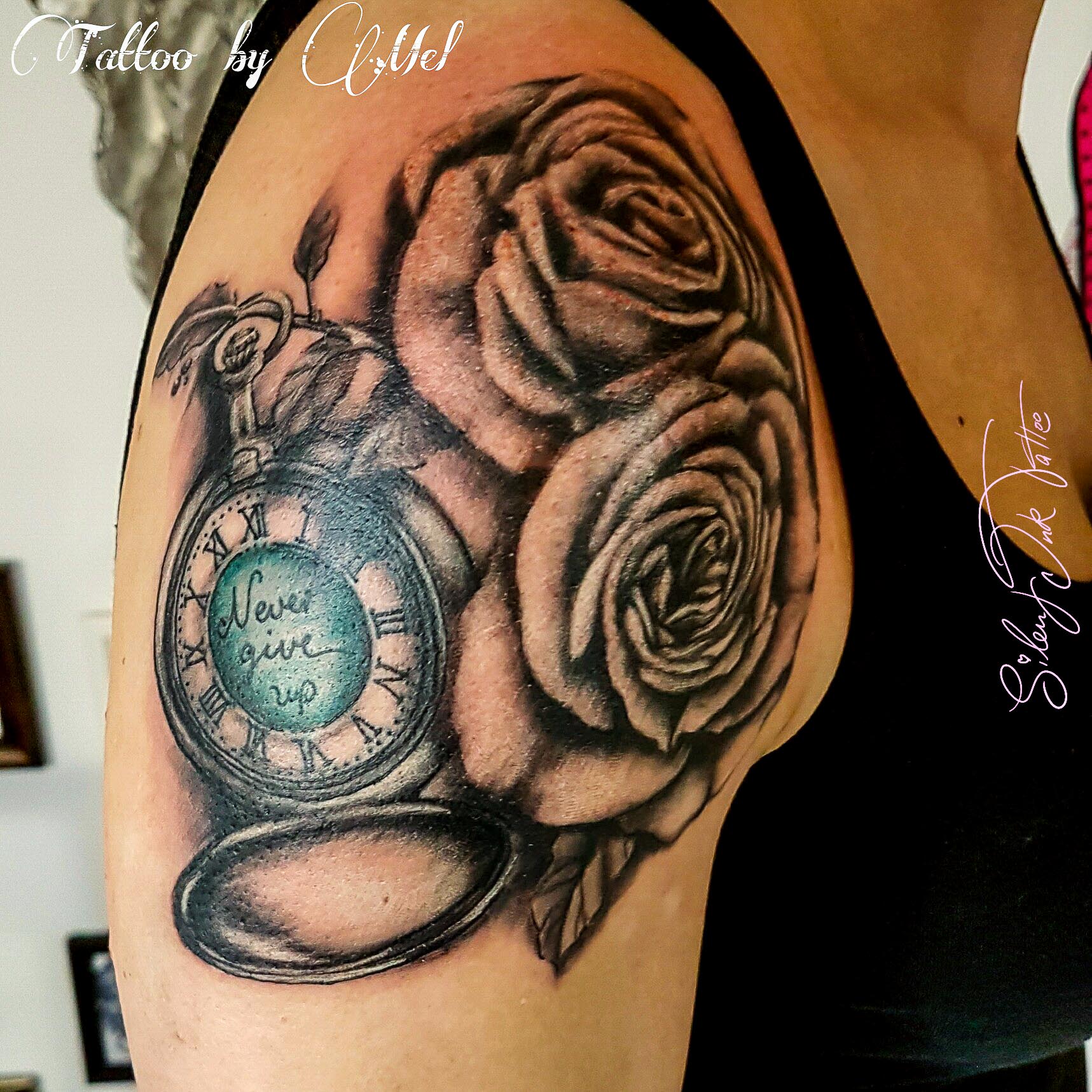 Silent Ink Tattoo - Black and Grey, Hannover, Mel, schwarz/weiß