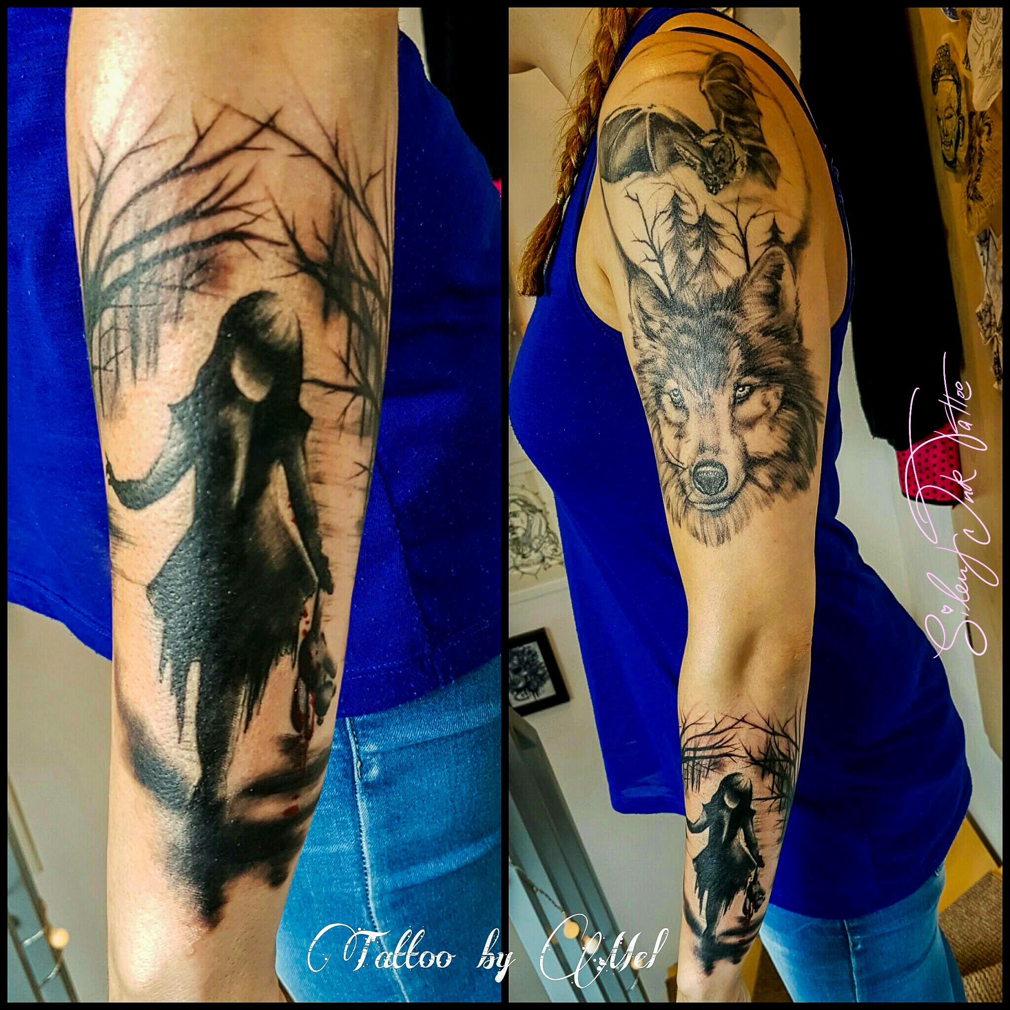 Silent Ink Tattoo - Black and Grey, Hannover, Mel, schwarz/weiß