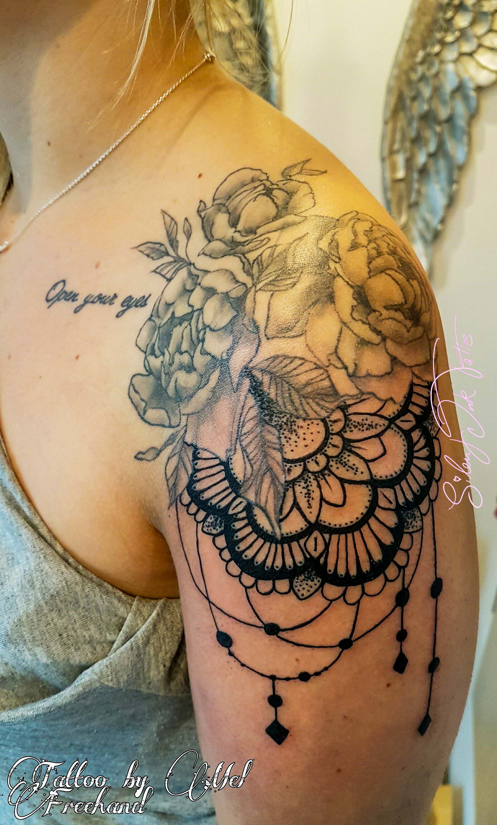 Silent Ink Tattoo - Black and Grey, Hannover, Mel, schwarz/weiß
