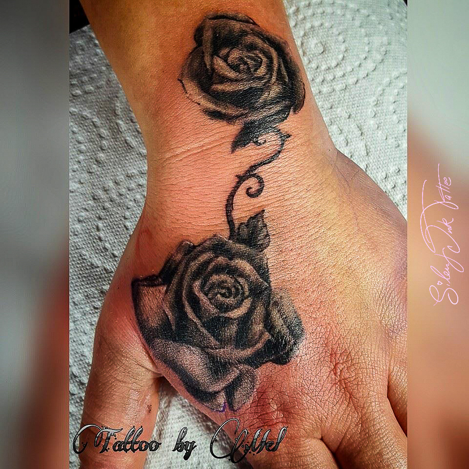 Silent Ink Tattoo - Black and Grey, Hannover, Mel, schwarz/weiß