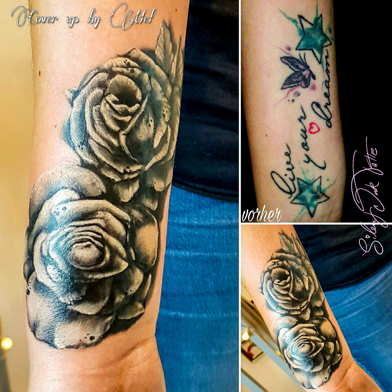 Silent Ink Tattoo - Black and Grey, Hannover, Mel, schwarz/weiß