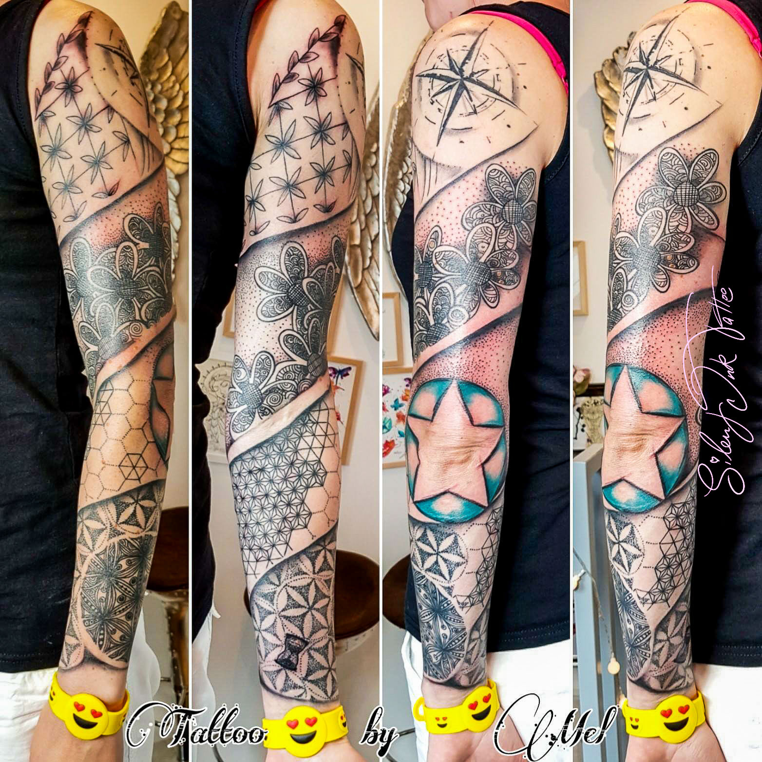 Silent Ink Tattoo - Black and Grey, Hannover, Mel, schwarz/weiß