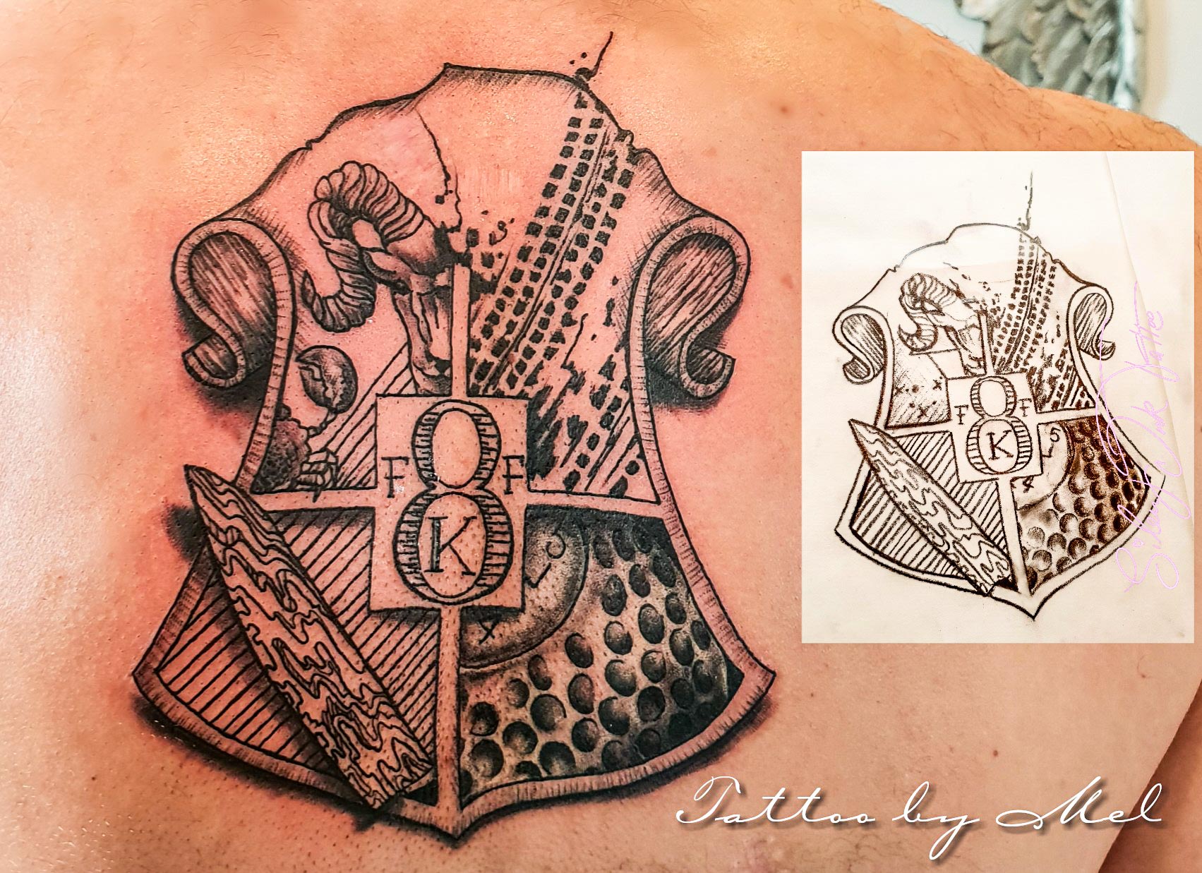 Silent Ink Tattoo - Black and Grey, Hannover, Mel, schwarz/weiß