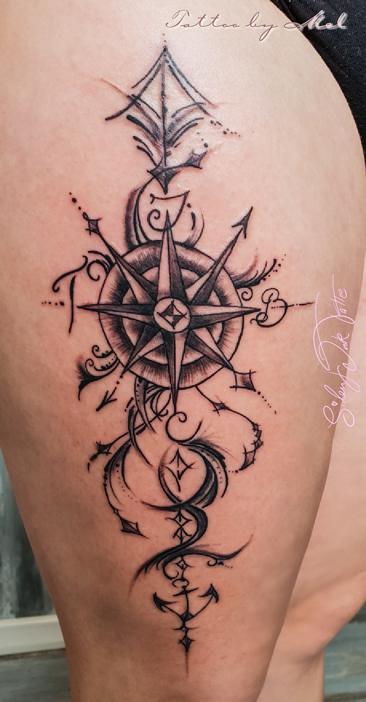 Silent Ink Tattoo - Black and Grey, Hannover, Mel, schwarz/weiß