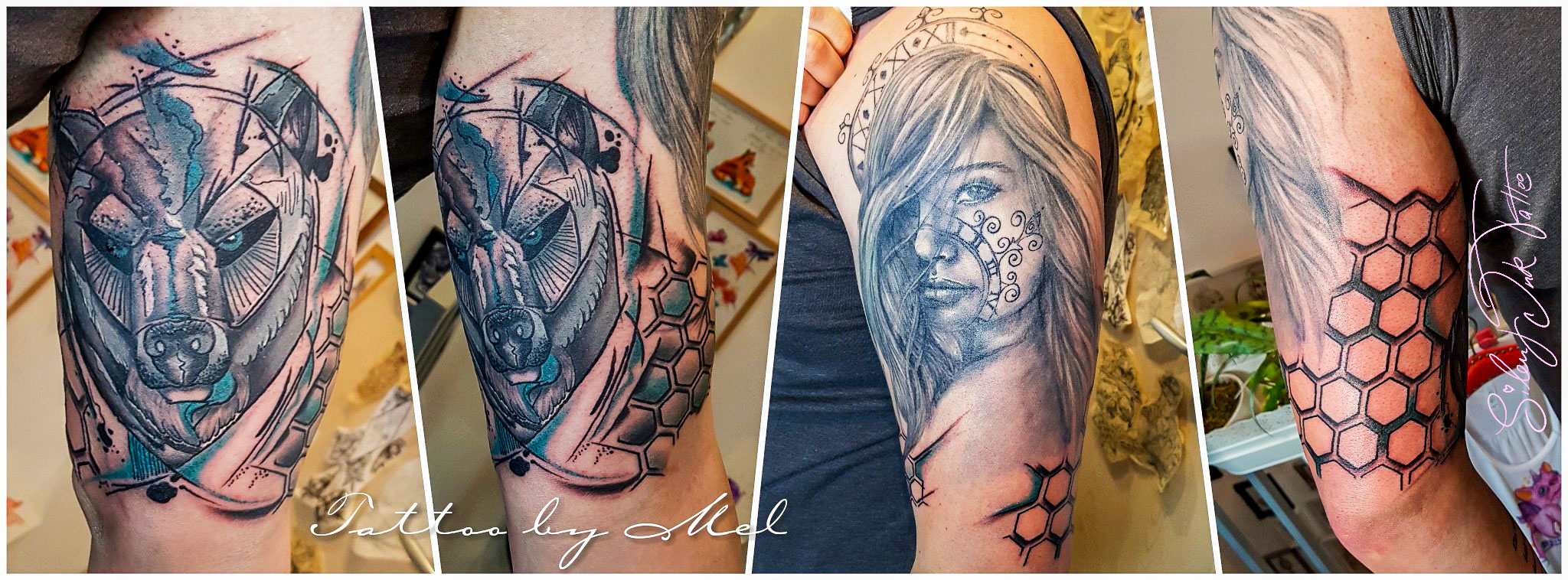 Silent Ink Tattoo - Black and Grey, Hannover, Mel, schwarz/weiß
