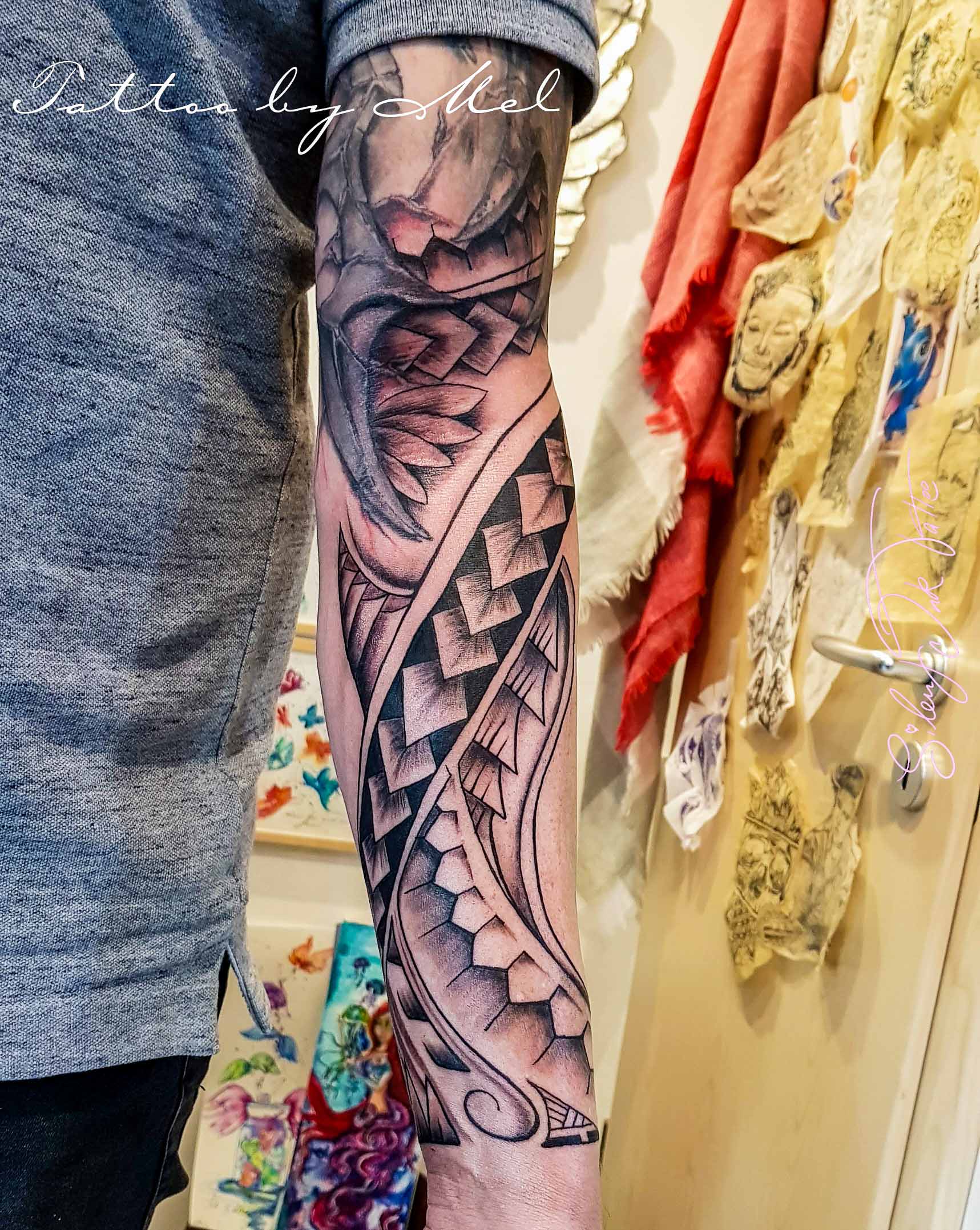 Silent Ink Tattoo - Black and Grey, Hannover, Mel, schwarz/weiß