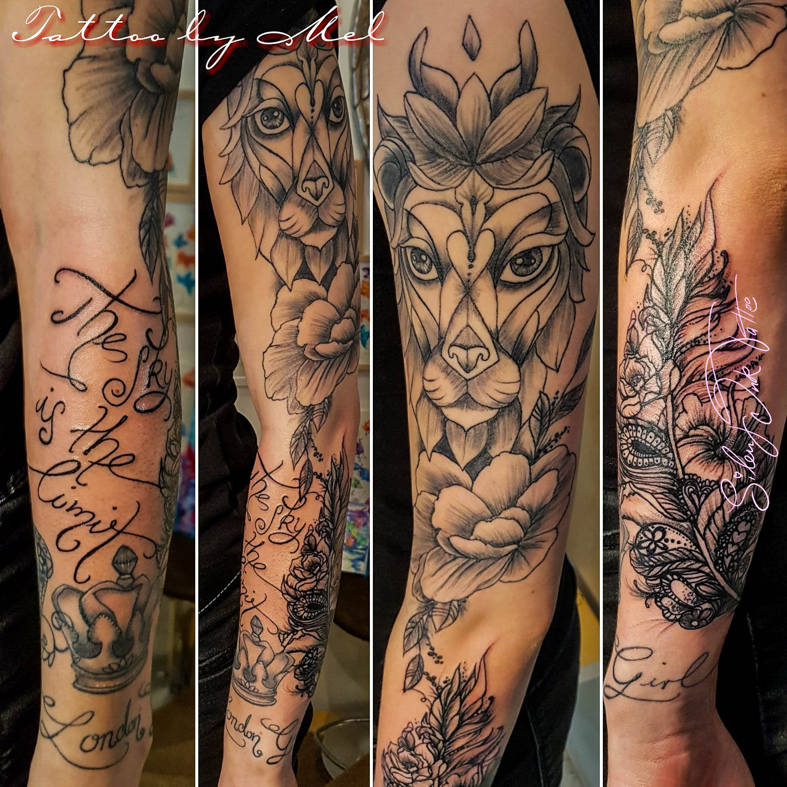 Silent Ink Tattoo - Black and Grey, Hannover, Mel, schwarz/weiß