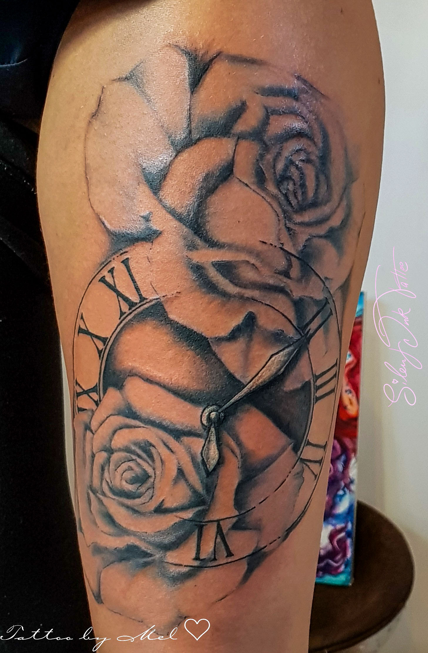 Silent Ink Tattoo - Black and Grey, Hannover, Mel, schwarz/weiß