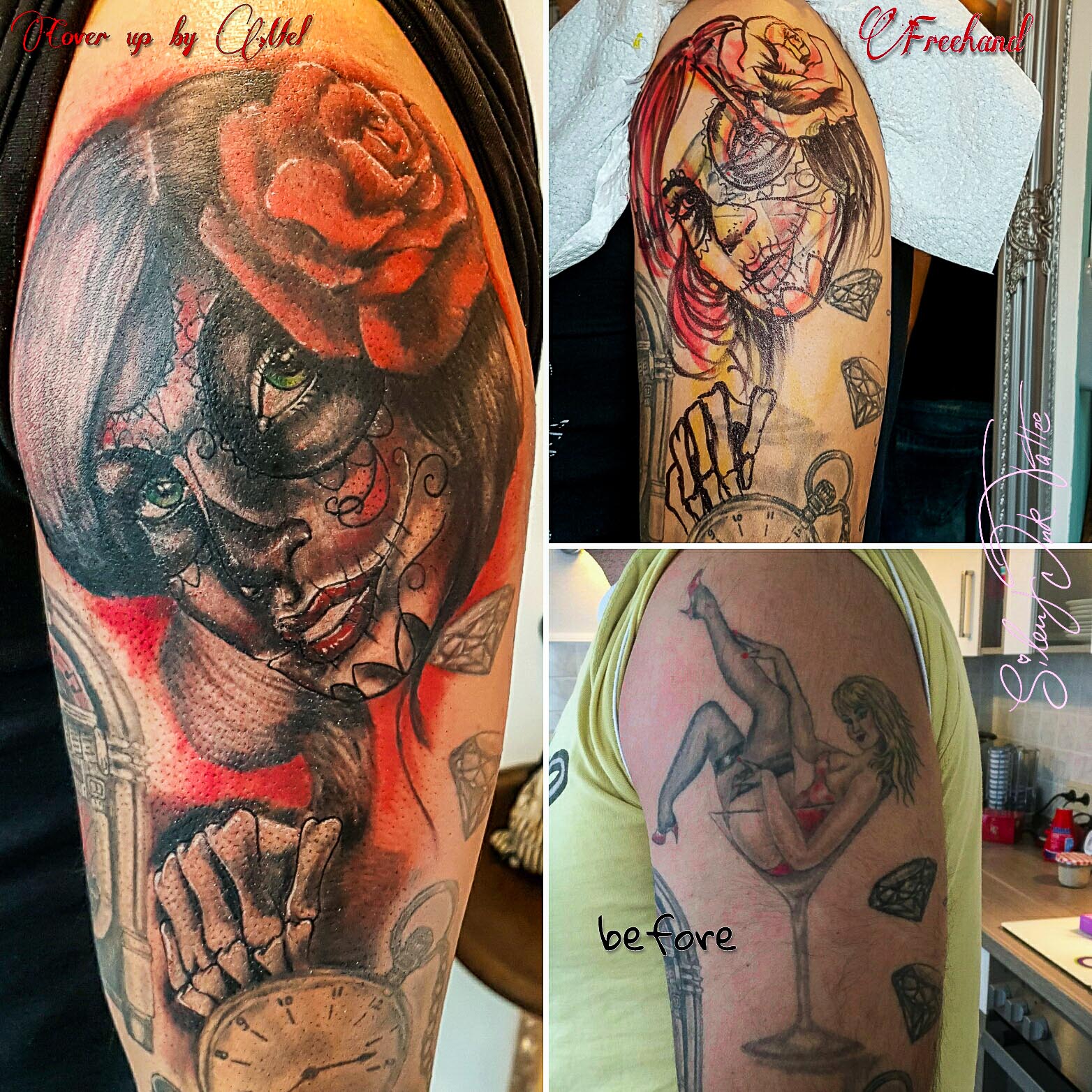 Silent Ink Tattoo - Cover-Up, Hannover, Mel, colour, bunt, neu