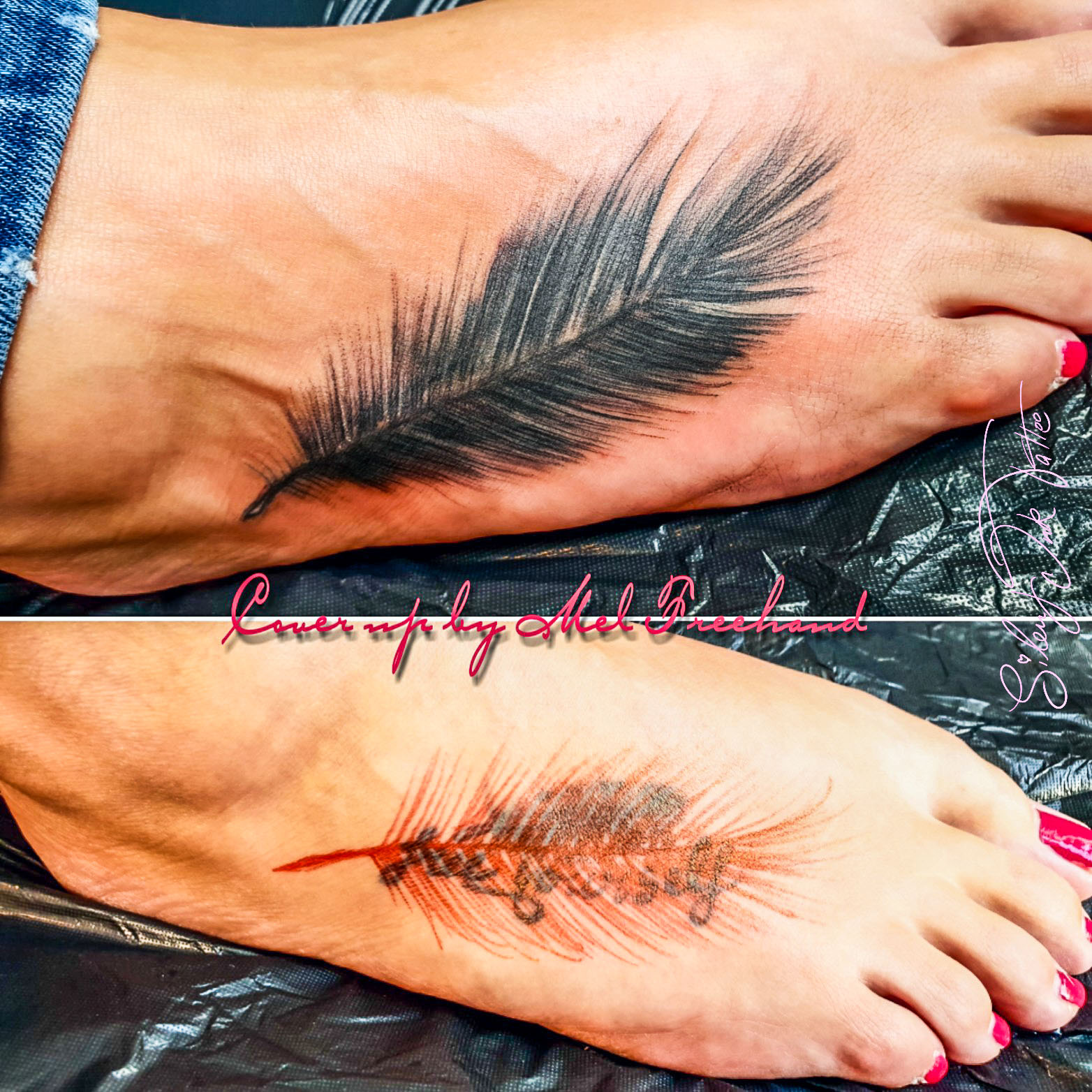 Silent Ink Tattoo - Cover-Up, Hannover, Mel, colour, bunt, neu