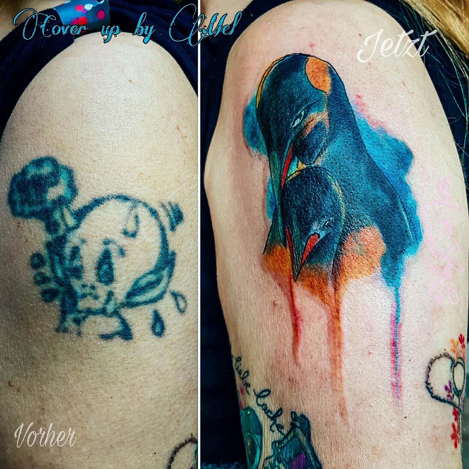 Silent Ink Tattoo - Cover-Up, Hannover, Mel, colour, bunt, neu