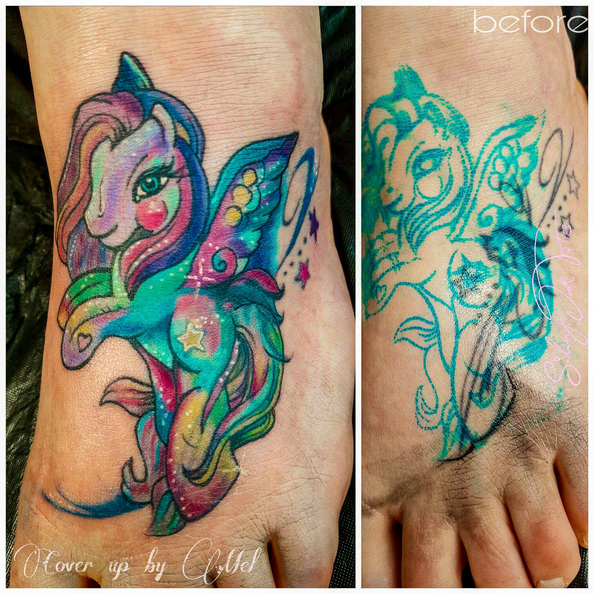 Silent Ink Tattoo - Cover-Up, Hannover, Mel, colour, bunt, neu