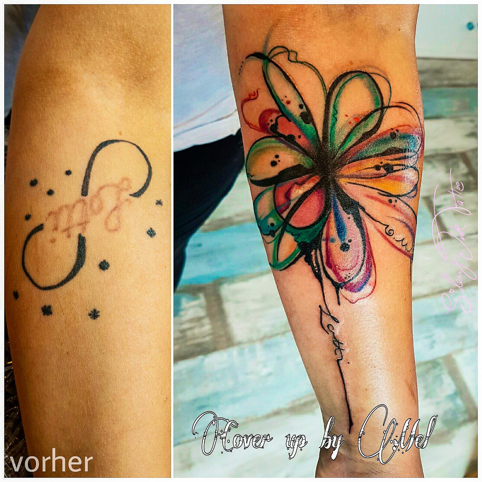 Silent Ink Tattoo - Cover-Up, Hannover, Mel, colour, bunt, neu