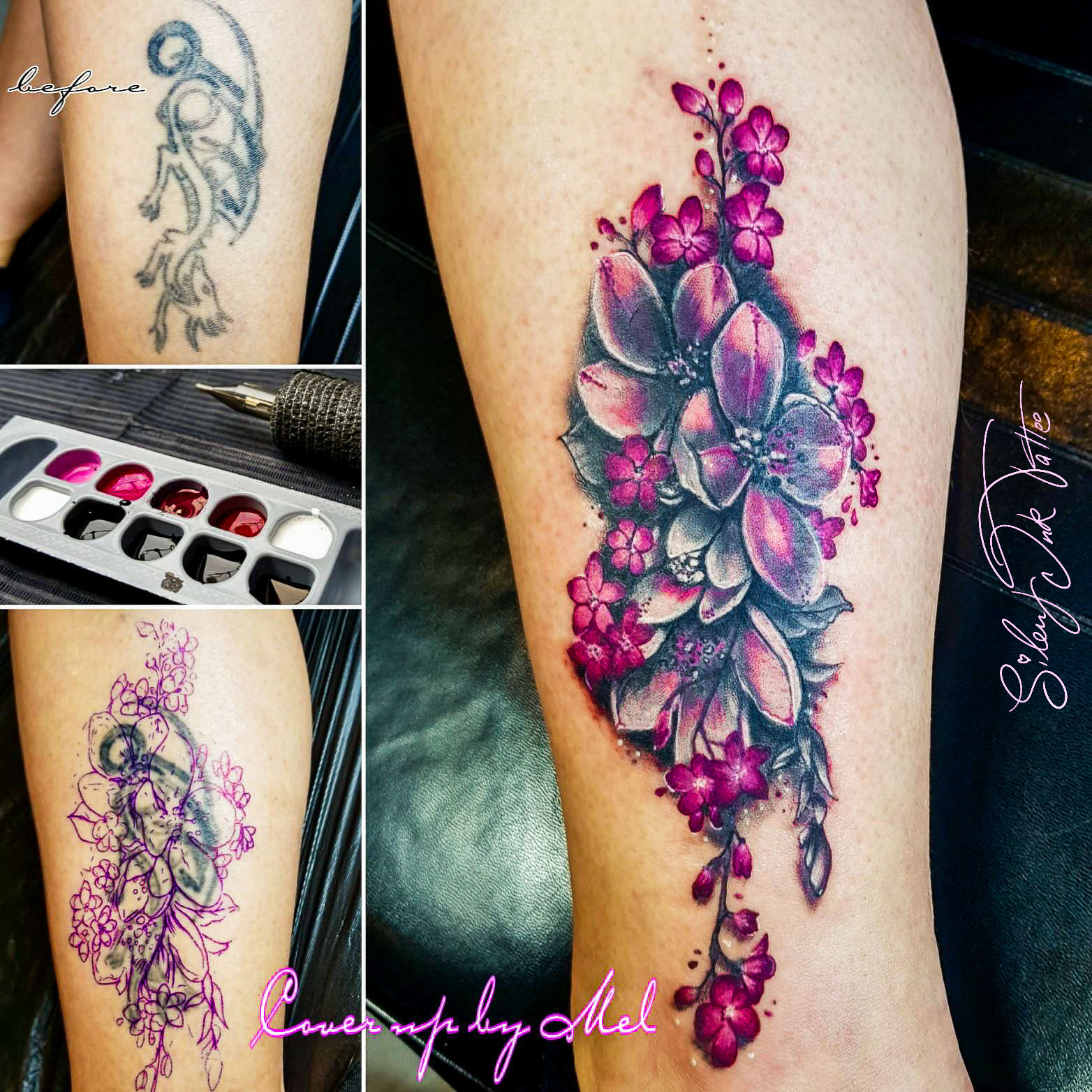 Silent Ink Tattoo - Cover-Up, Hannover, Mel, colour, bunt, neu