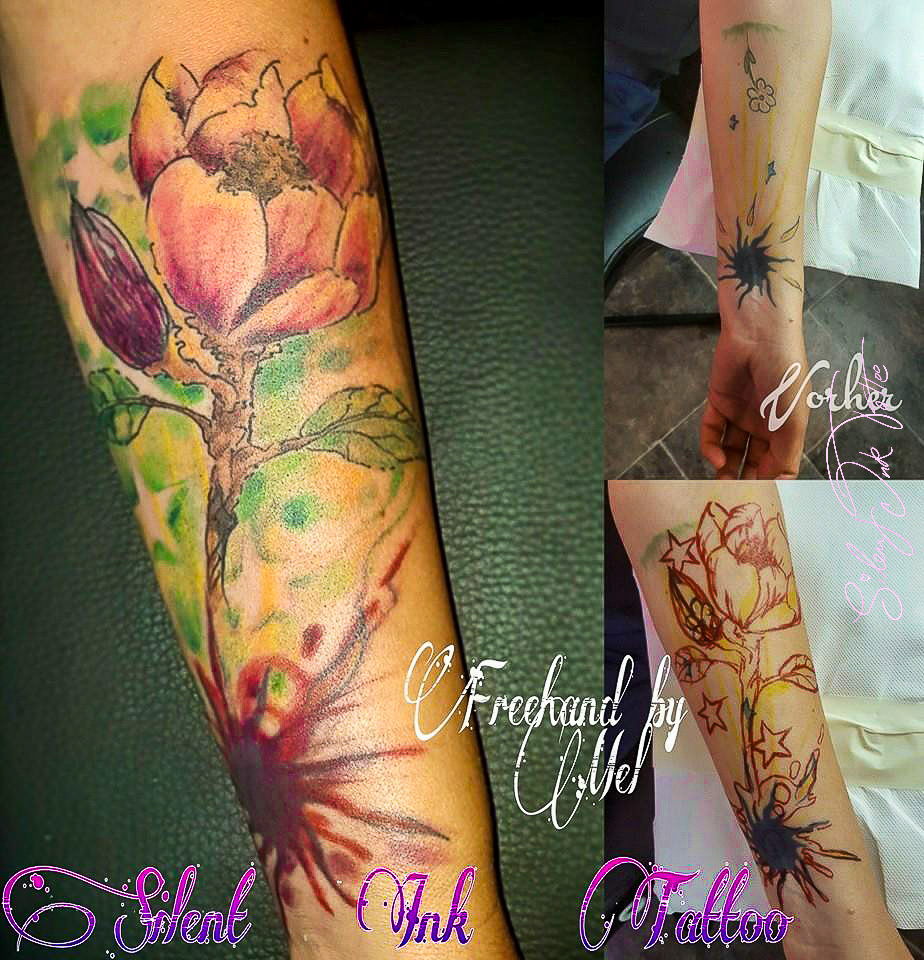 Silent Ink Tattoo - Cover-Up, Hannover, Mel, colour, bunt, neu
