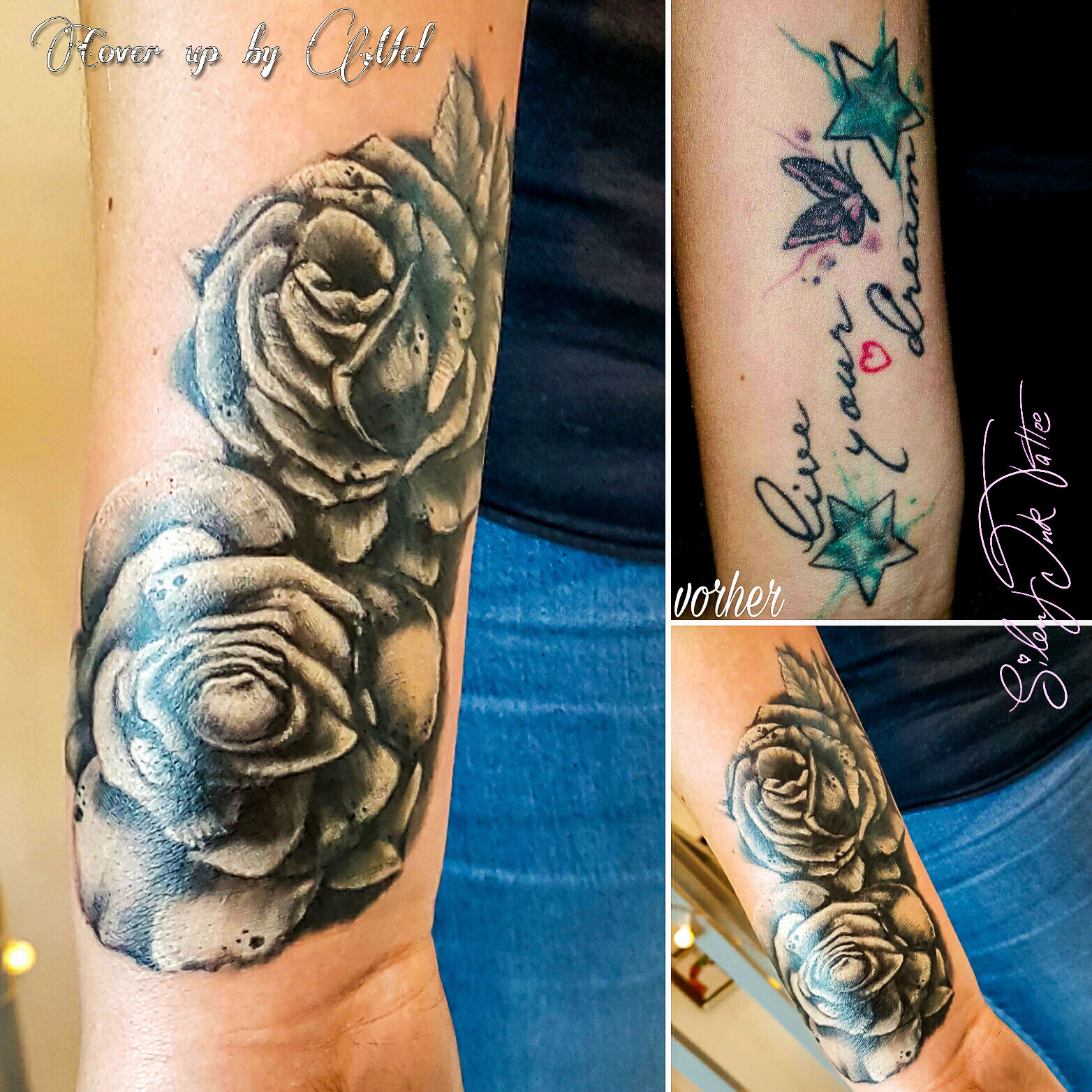 Silent Ink Tattoo - Cover-Up, Hannover, Mel, colour, bunt, neu