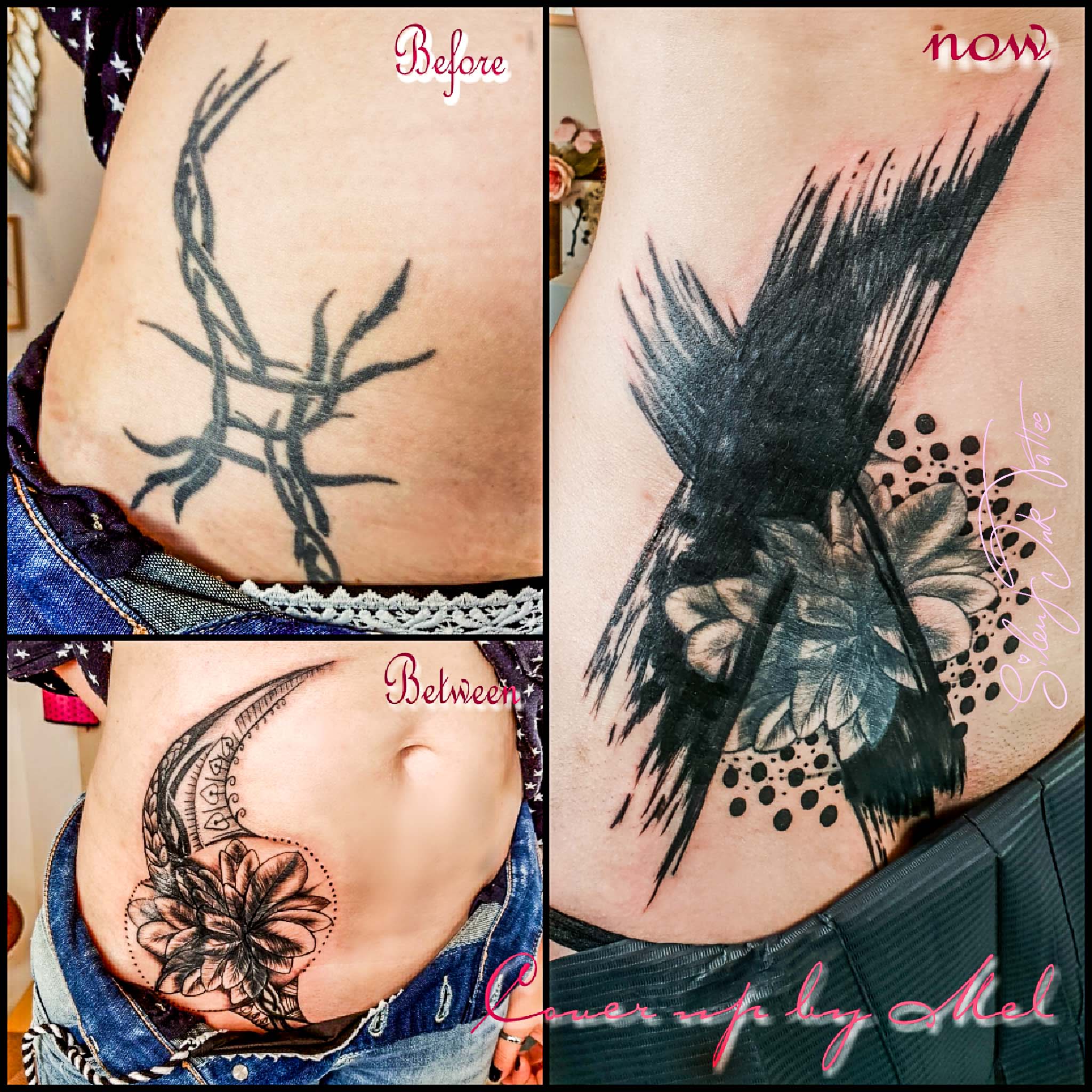 Silent Ink Tattoo - Cover-Up, Hannover, Mel, colour, bunt, neu