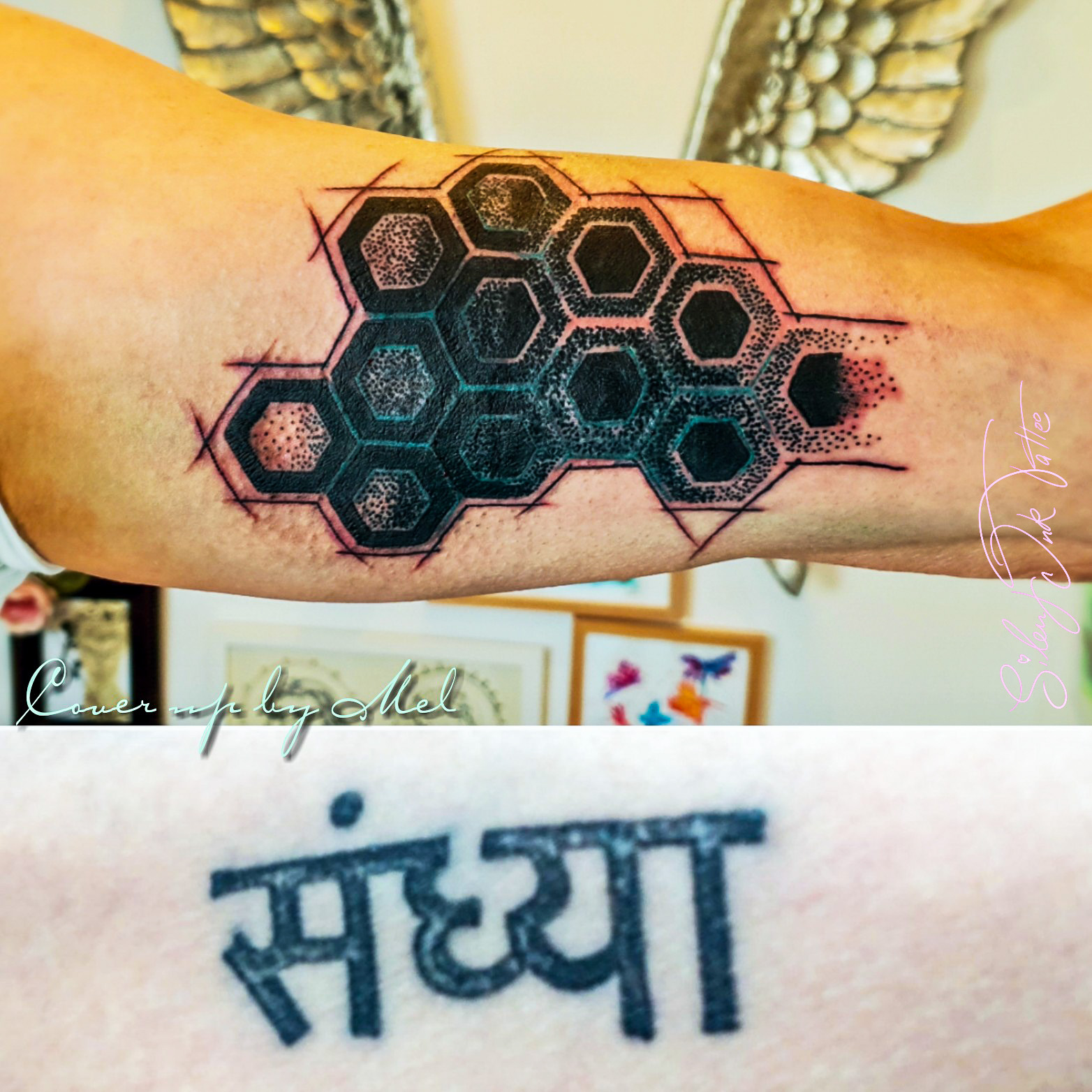 Silent Ink Tattoo - Cover-Up, Hannover, Mel, colour, bunt, neu