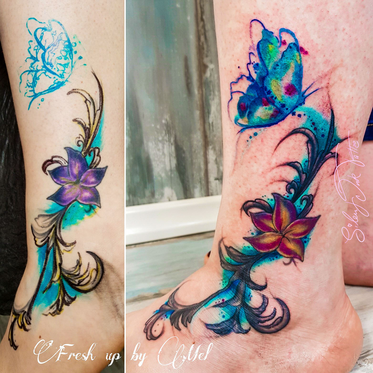 Silent Ink Tattoo - Fresh-Up, Hannover, Mel, colour, bunt