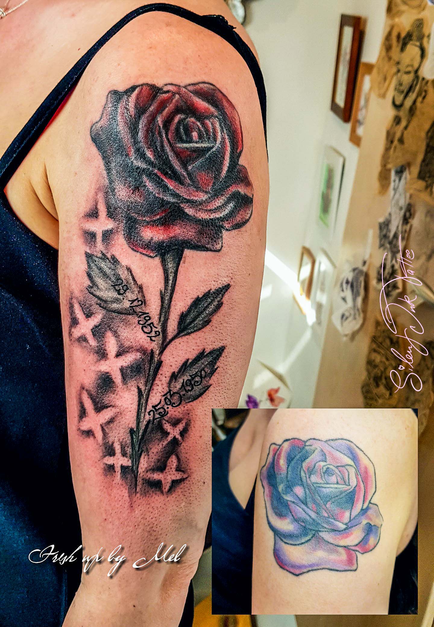Silent Ink Tattoo - Fresh-Up, Hannover, Mel, colour, bunt