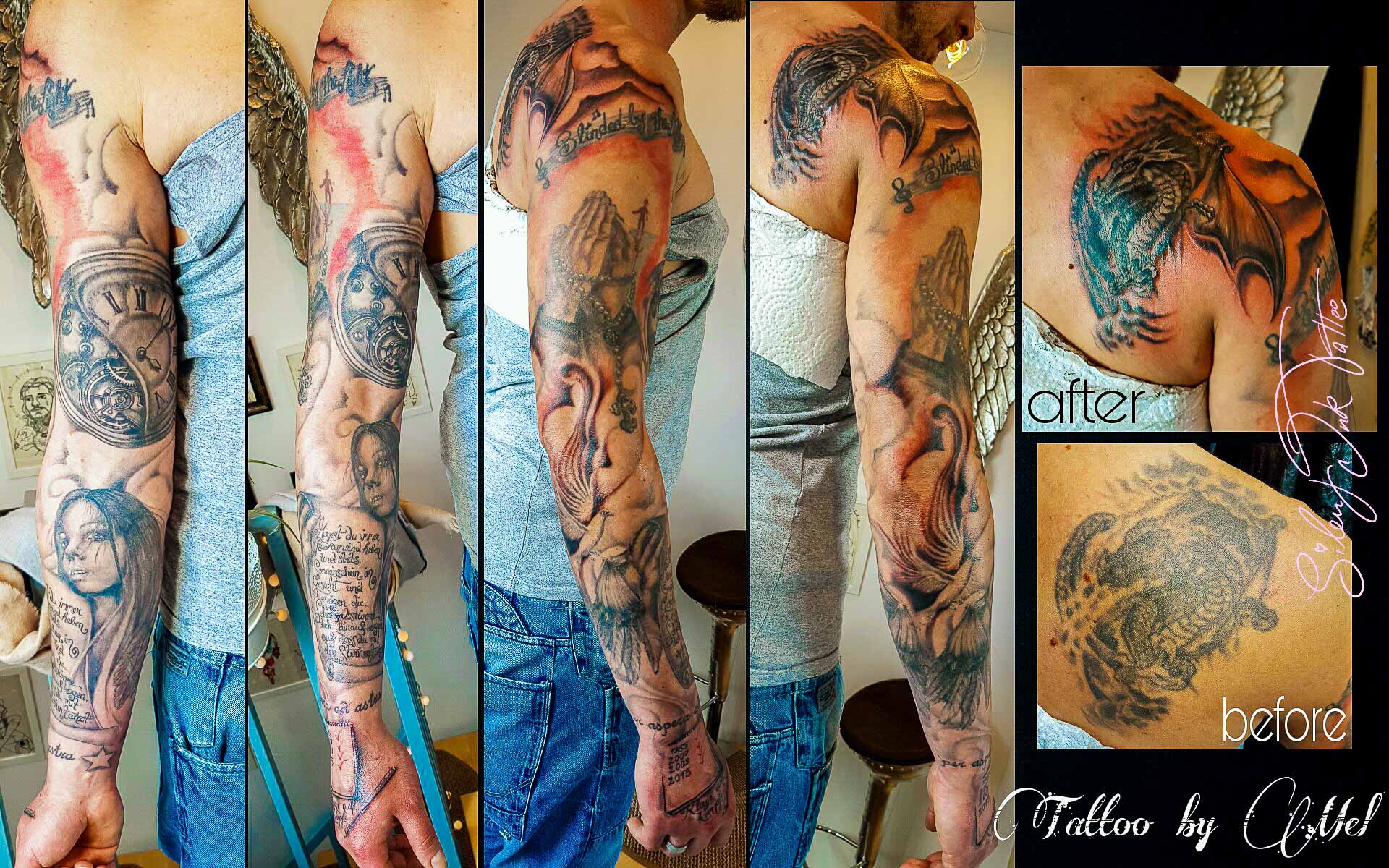 Silent Ink Tattoo - Fresh-Up, Hannover, Mel, colour, bunt