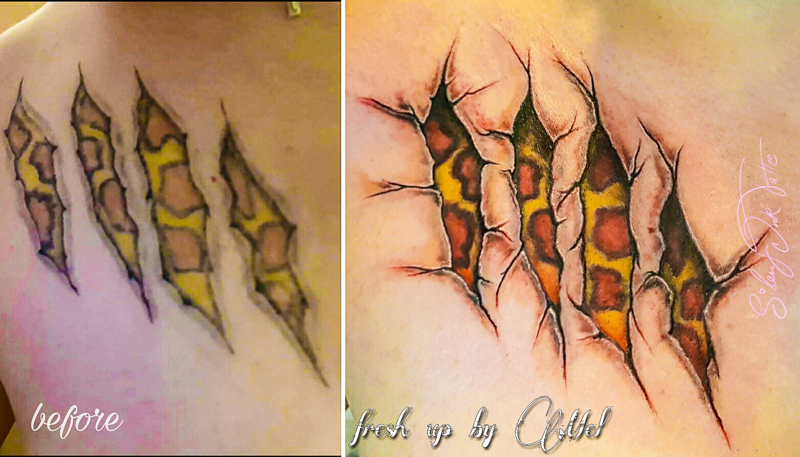 Silent Ink Tattoo - Fresh-Up, Hannover, Mel, colour, bunt