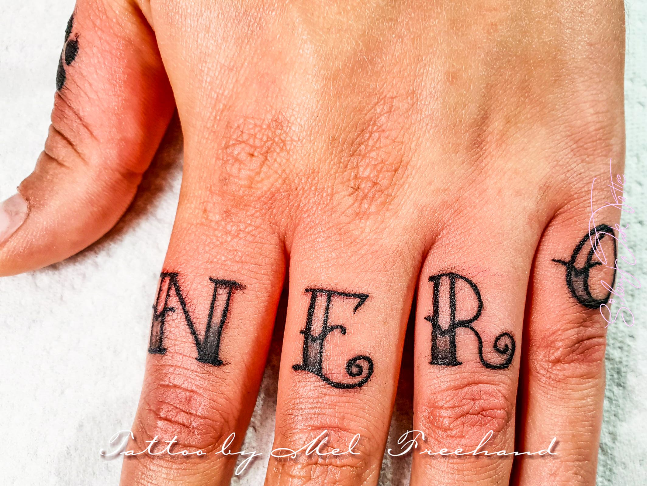 Silent Ink Tattoo, Lettering, Hannover, Mel, Schrift, Typo