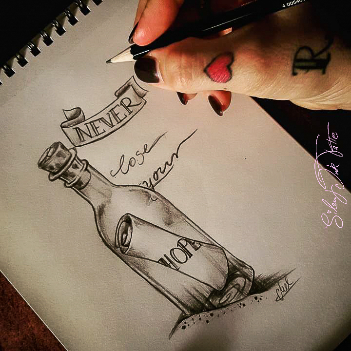 Silent Ink Tattoo, Lettering, Hannover, Mel, Schrift, Typo