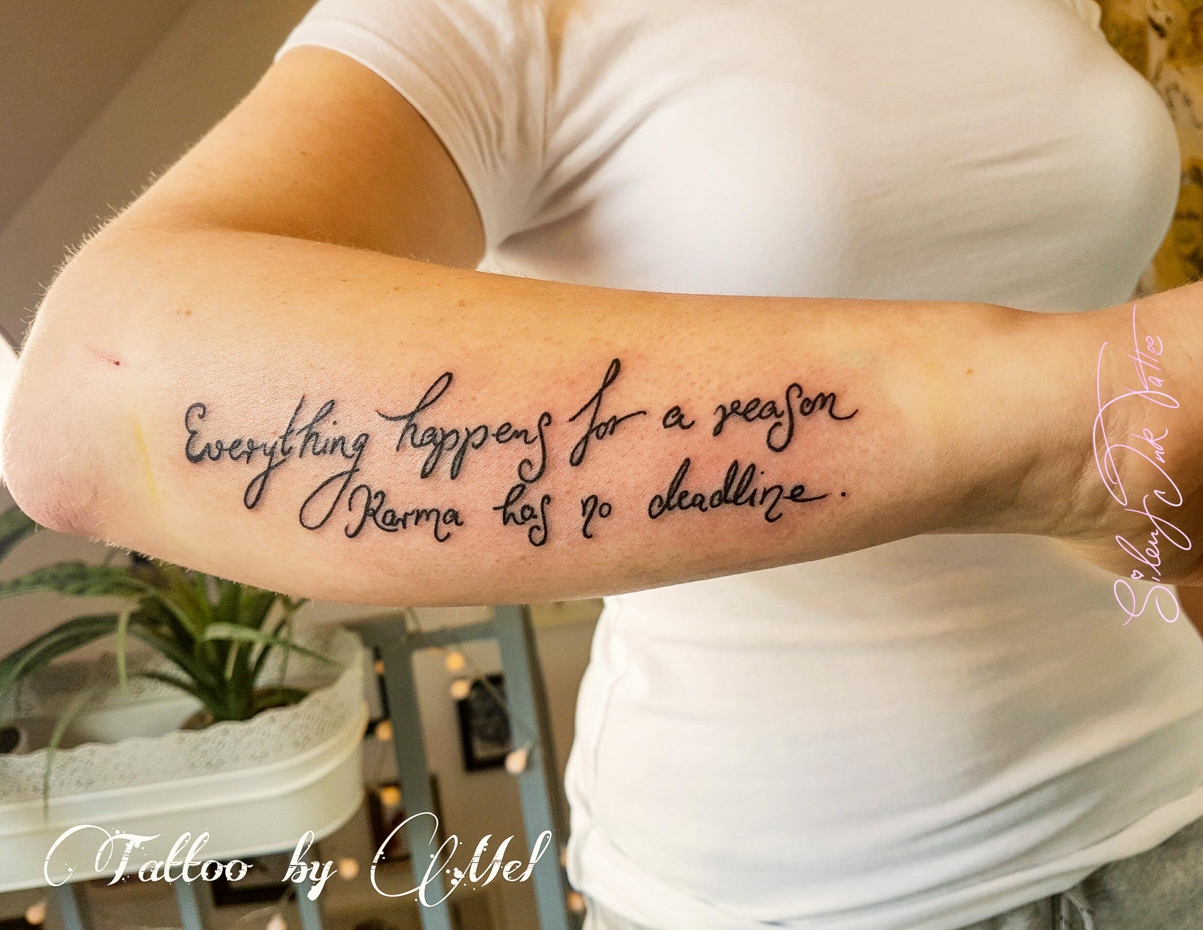 Silent Ink Tattoo, Lettering, Hannover, Mel, Schrift, Typo
