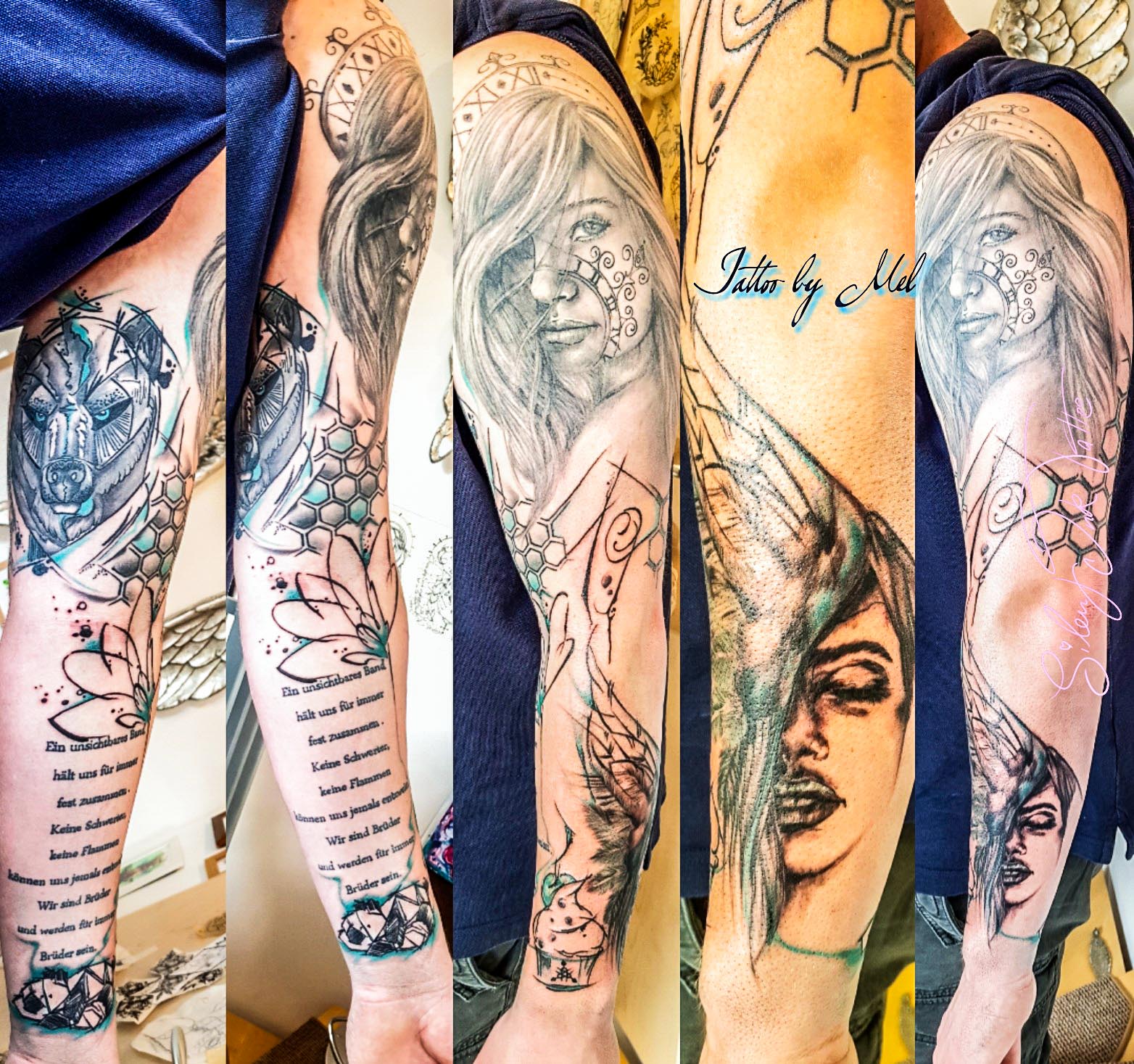 Silent Ink Tattoo, Lettering, Hannover, Mel, Schrift, Typo