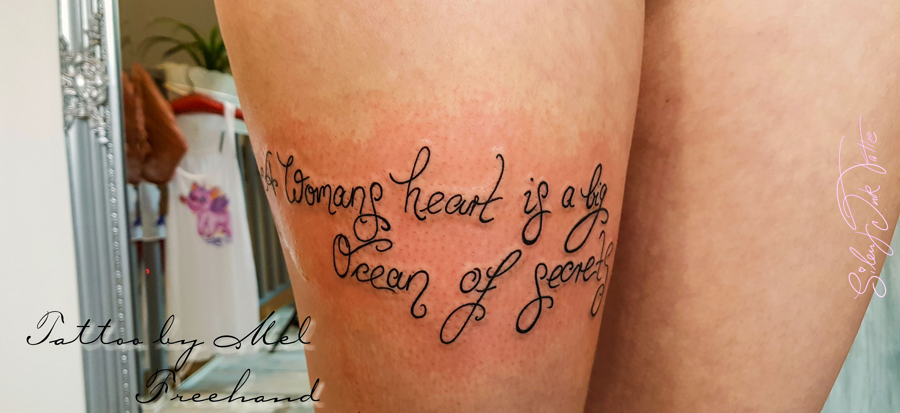 Silent Ink Tattoo, Lettering, Hannover, Mel, Schrift, Typo