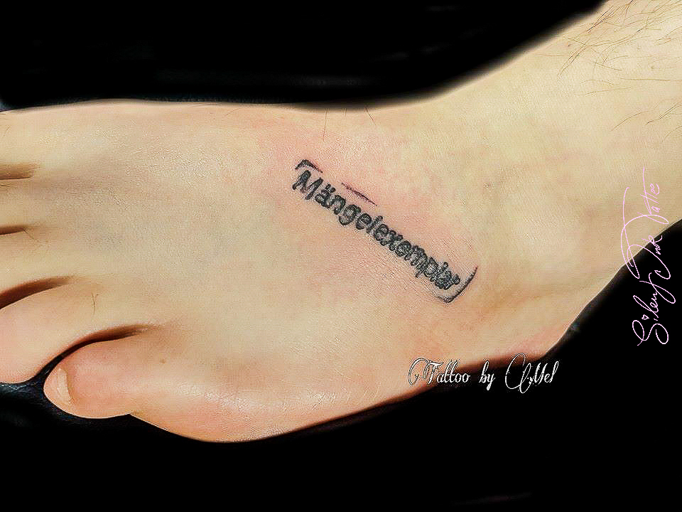 Silent Ink Tattoo, Lettering, Hannover, Mel, Schrift, Typo