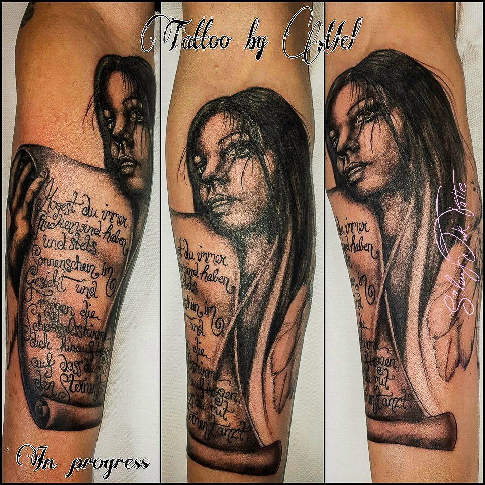 Silent Ink Tattoo, Portrait, Hannover, Mel, farbig
