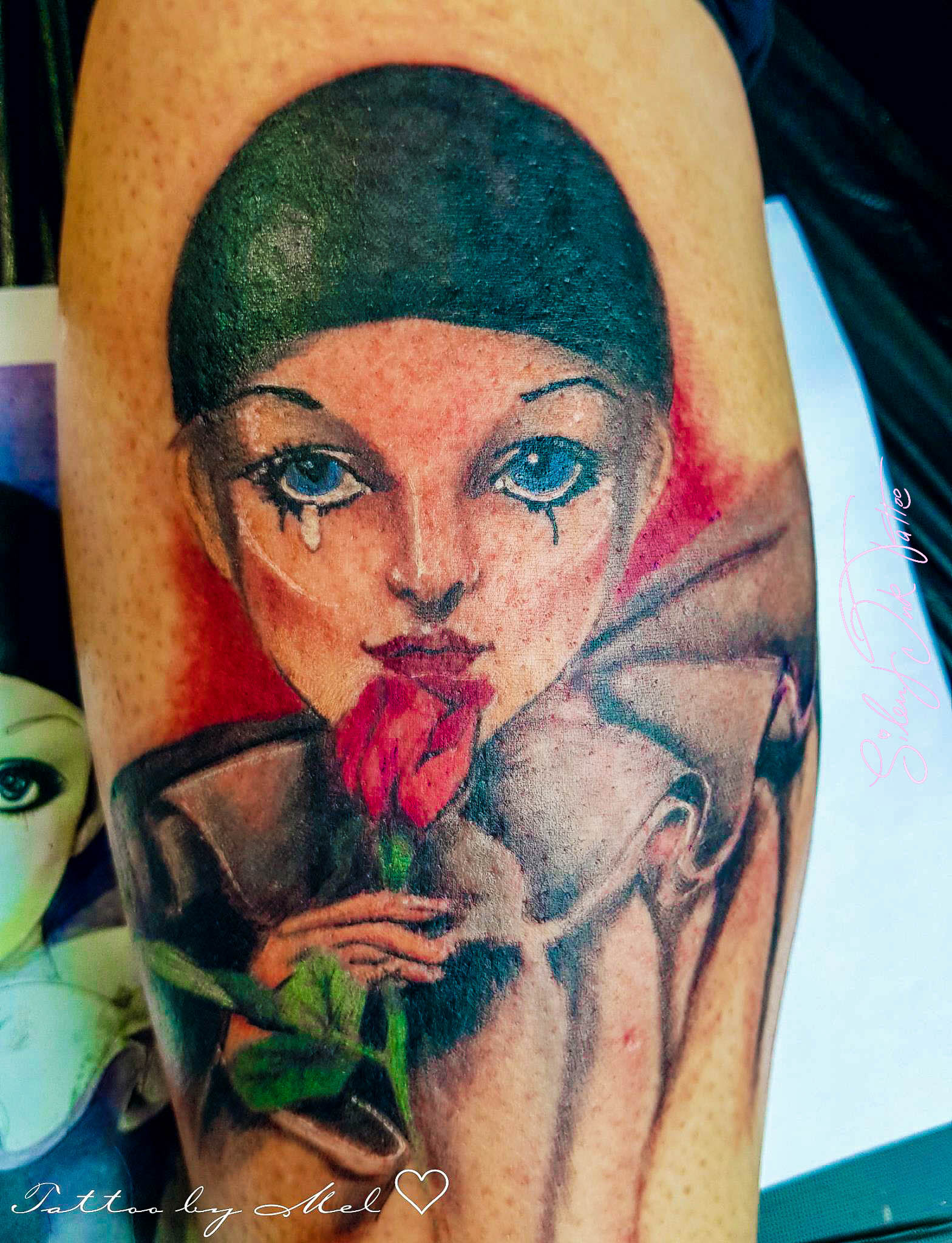 Silent Ink Tattoo, Portrait, Hannover, Mel, farbig