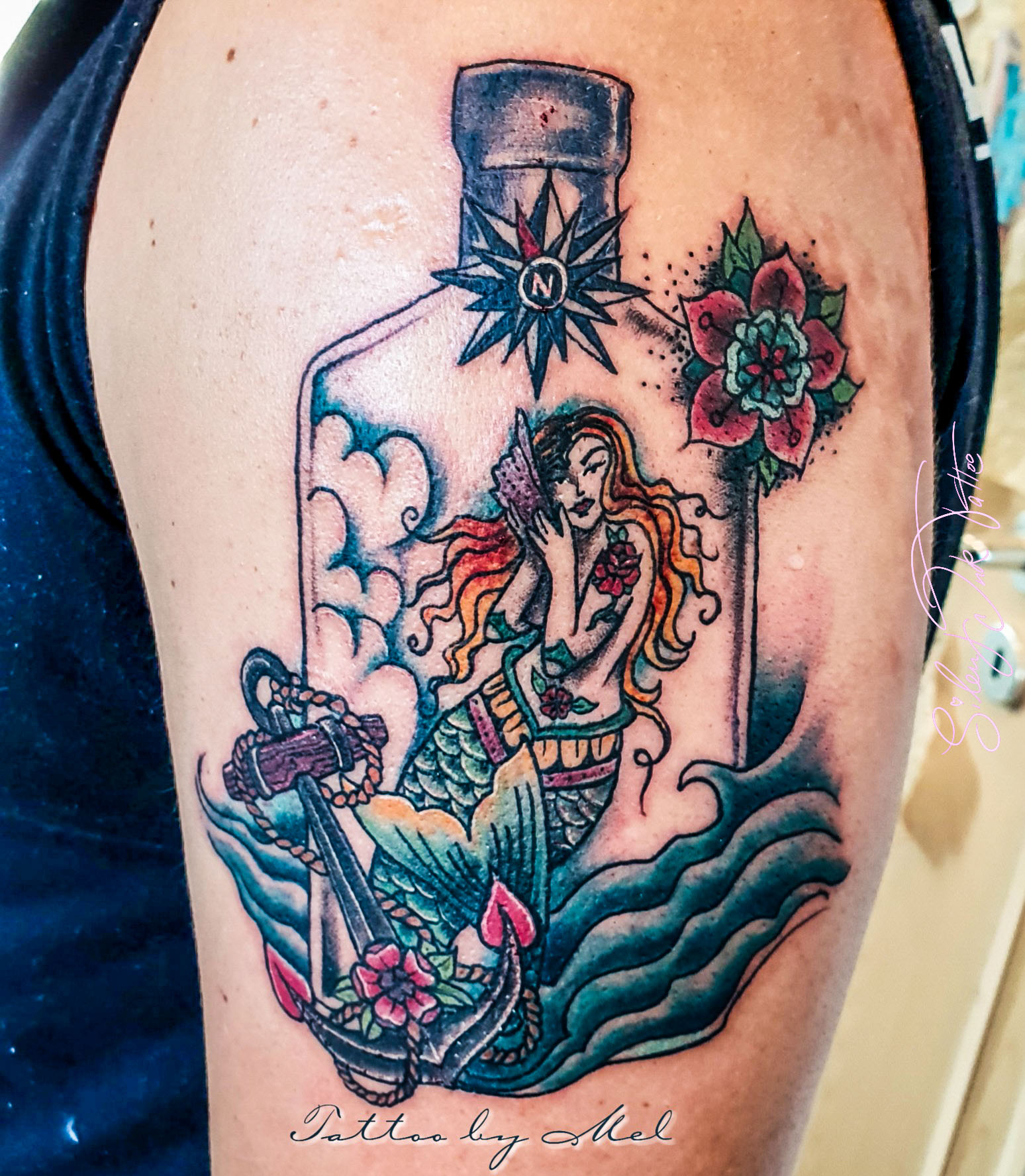 Silent Ink Tattoo, Portrait, Hannover, Mel, farbig